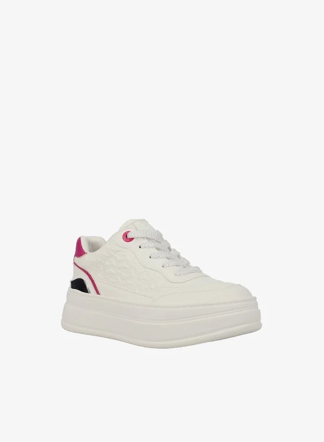 Michael Kors  HAYES Monogram Platform Sneakers  | Best Price UAE