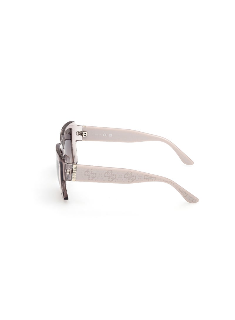 GUESS FULL RIM FEMALE SQUARE GREY INJECTED SUNGLASSES - Image 2