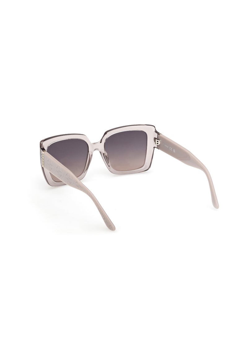 GUESS FULL RIM FEMALE SQUARE GREY INJECTED SUNGLASSES - Image 3