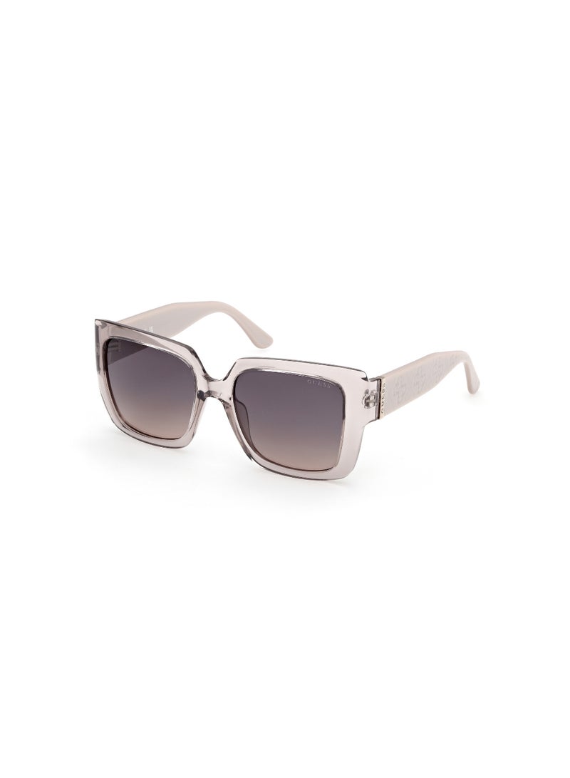 GUESS FULL RIM FEMALE SQUARE GREY INJECTED SUNGLASSES - Image 1