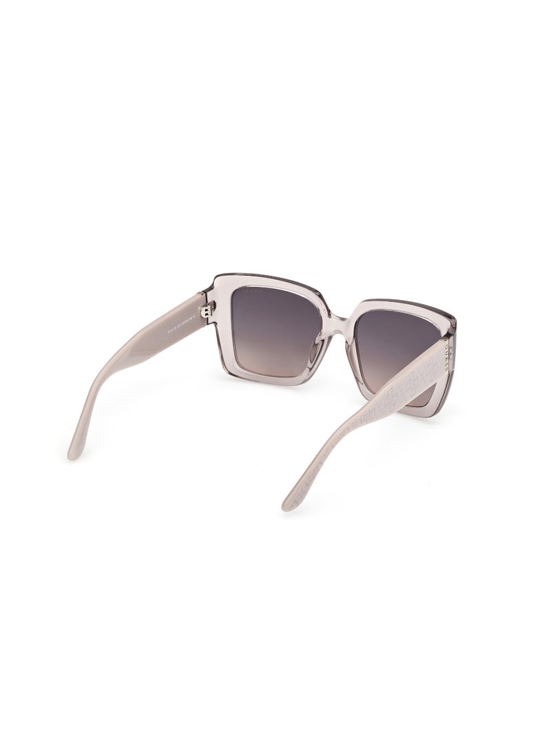 GUESS FULL RIM FEMALE SQUARE GREY INJECTED SUNGLASSES - Image 5
