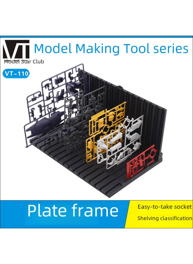 Generic - Gundam Model Plate Shelf Gundam Plate Shelf Easy To Take And Insert Row Shelf Plate Frame Placement-Color:VT-110: Plate Frame - Image 1