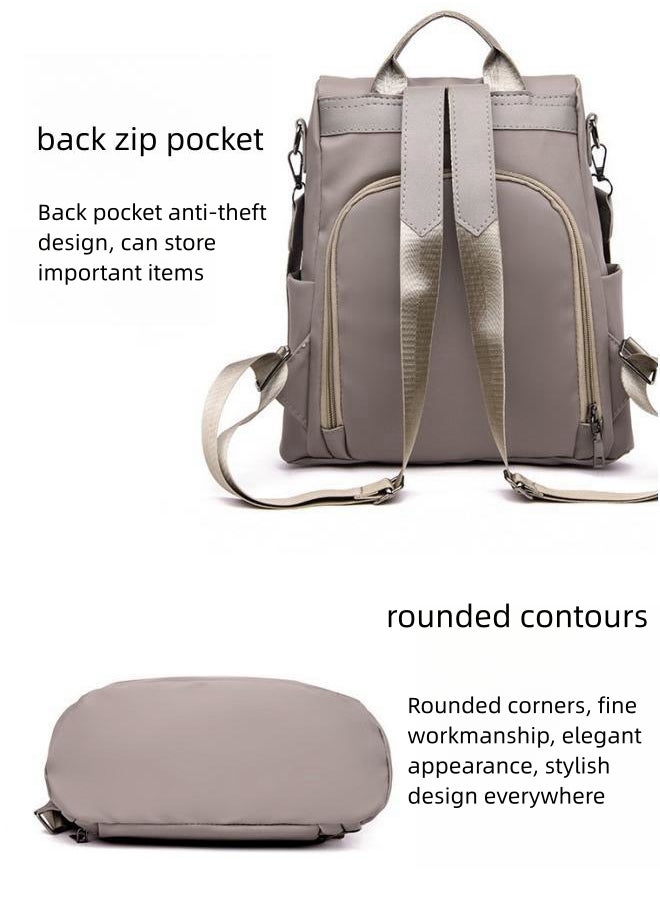 Generic Girls' Nylon Material Backpack, Student's Large-capacity School Bag College Bag Tourist Bag Back Bag, Daily Commuting Shoulder Bag Crossbody Bag Office Bag Handbag Tote Bags for Women/Teenagers  - Image 3