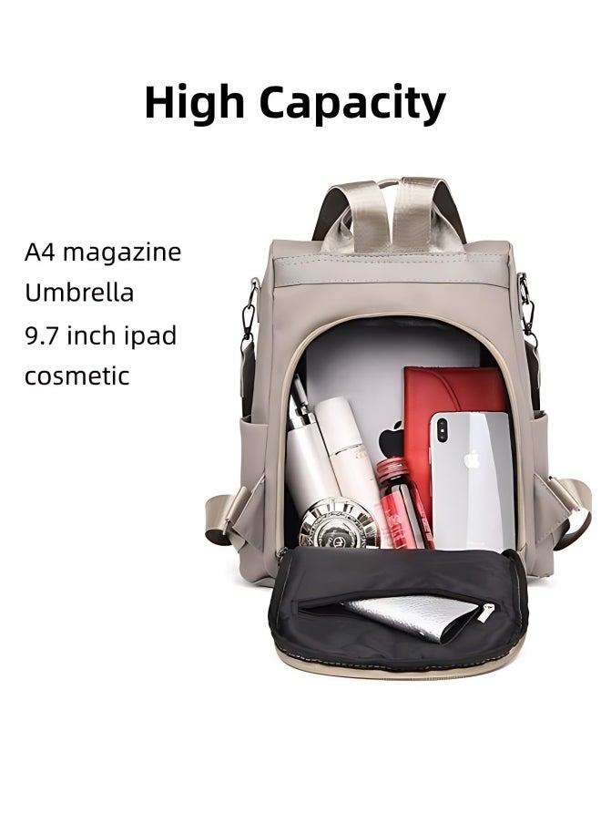 Generic Girls' Nylon Material Backpack, Student's Large-capacity School Bag College Bag Tourist Bag Back Bag, Daily Commuting Shoulder Bag Crossbody Bag Office Bag Handbag Tote Bags for Women/Teenagers  - Image 4