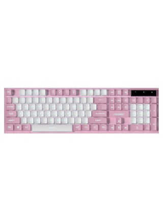 Wired Mechanical Keyboard, RGB Backlit Ultra-Compact Layout 104 Keys Keyboard - USB Wired Gaming Keyboard For PC/Mac/PS Series, Desktop, Computer (WhitePink) - pzsku/Z7F32DFD8AA23FE339CD0Z/45/_/1728461561/08244372-54f9-45af-a381-cfbb7cdbd84b