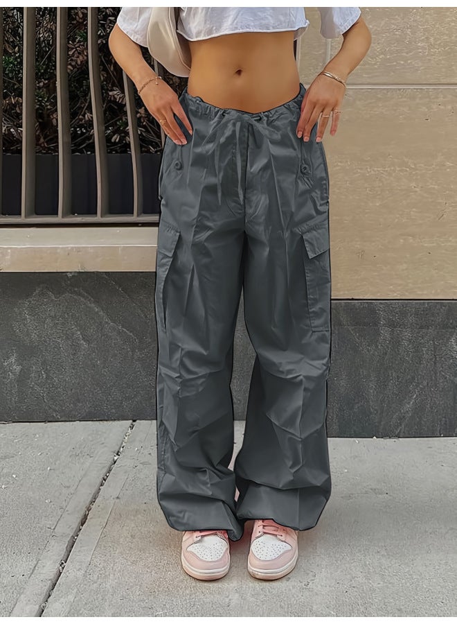 European And American New Arrival Street Loose Overalls Autumn Fashion Casual Low Waist Trousers Large Size Slim-fit Girdle Pants