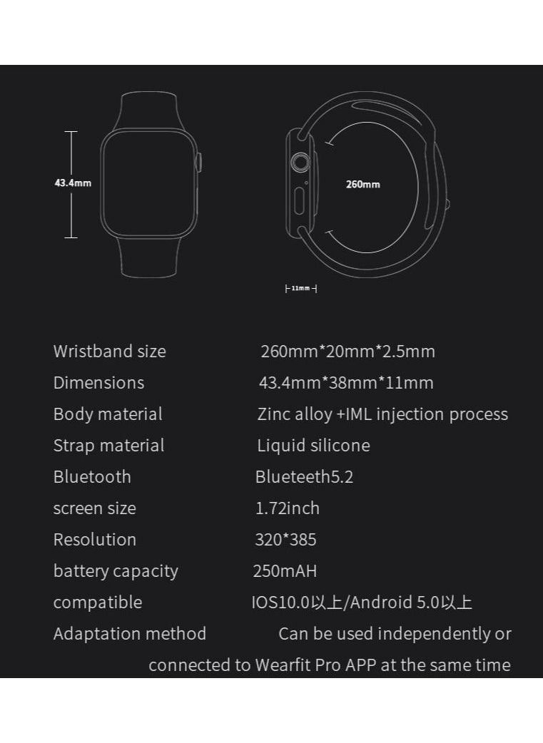 GULFLINK Full screen Smartwatch Compatible for Android and iOS System  - Image 4