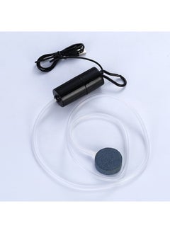 Oxygen pump USB portable fish tank fish farming aquarium supplies small oxygen pump ultra-quiet fishing aerator Black-small volume-gas plate Black-small volume-gas plate