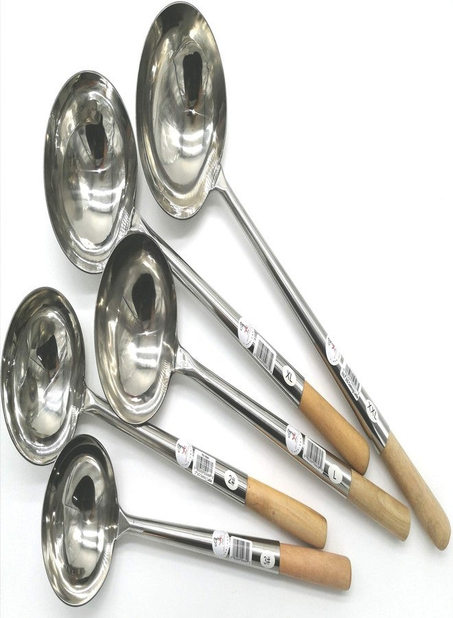 iPro Kitchenware 6 oz Chinese Cooking Ladle *(Width: 4-1/4" x Length: 17") Size: Small - Image 5