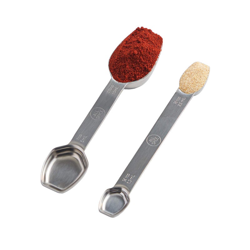 AllSpice Stainless Steel Double Sided Measuring Spoon Set - Image 1