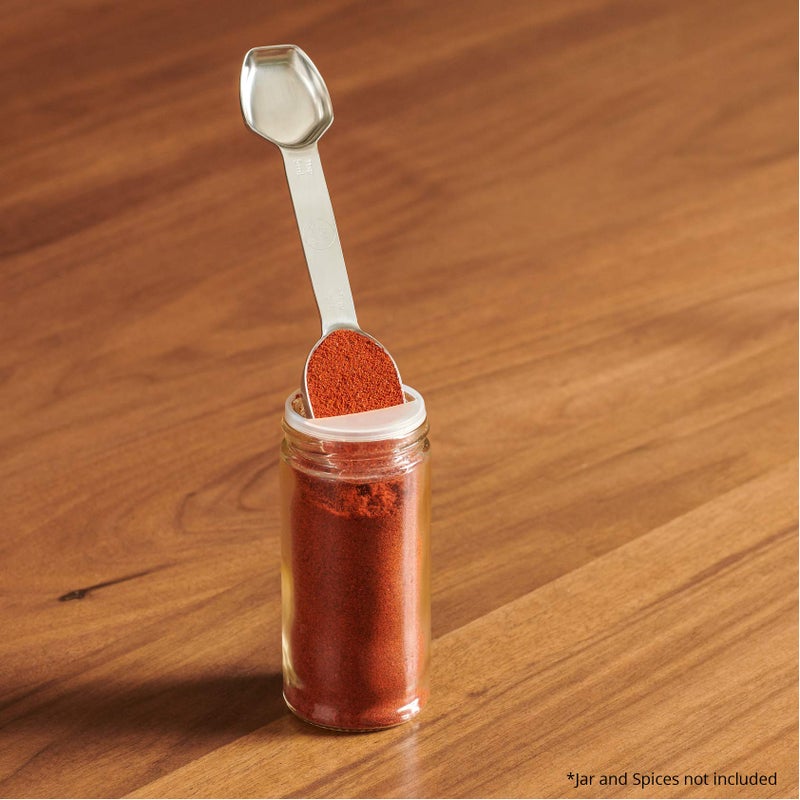 AllSpice Stainless Steel Double Sided Measuring Spoon Set - Image 4