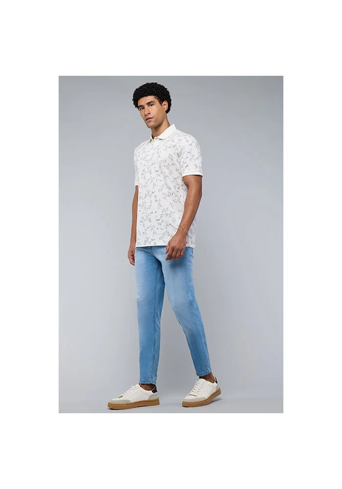 R&b Faded Slim Fit Jeans with Button Closure