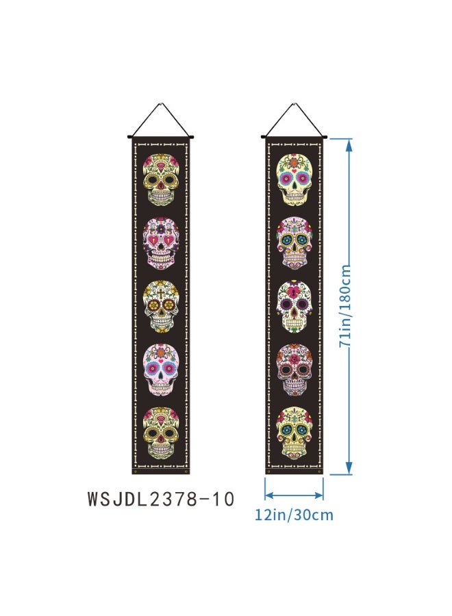 NIBEMINENT Day of the Dead Couple Skeletons - Halloween Decorations