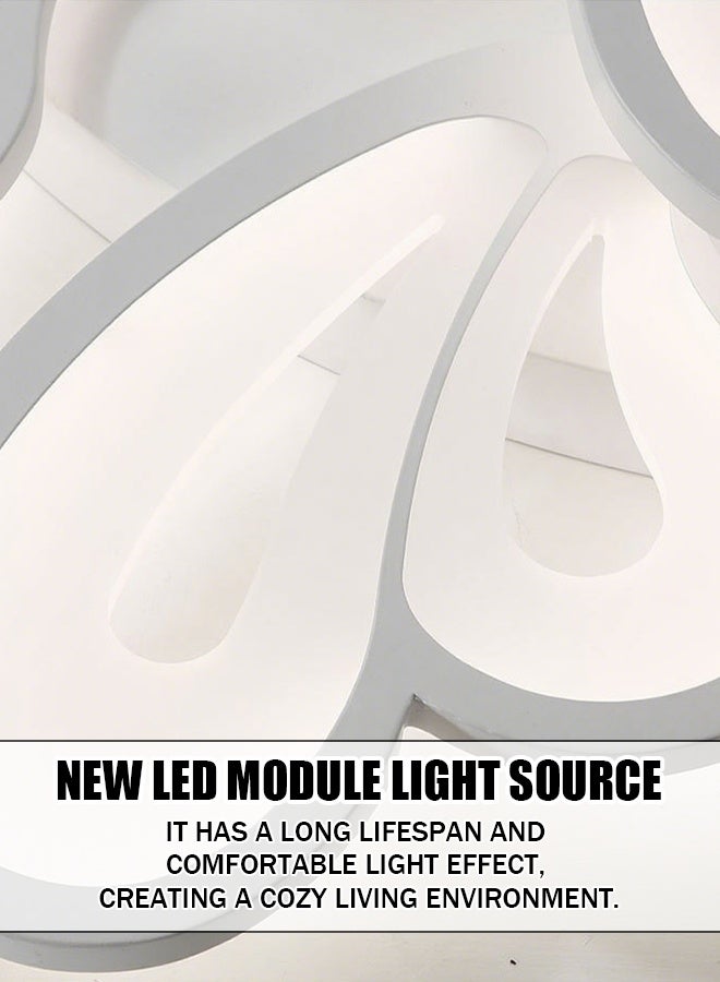 Living room and bedroom ceiling lights - new LED, simple and modern, with flower-like and butterfly patterns, Nordic style, suitable for dining room and study, with eye-friendly design. - Image 3