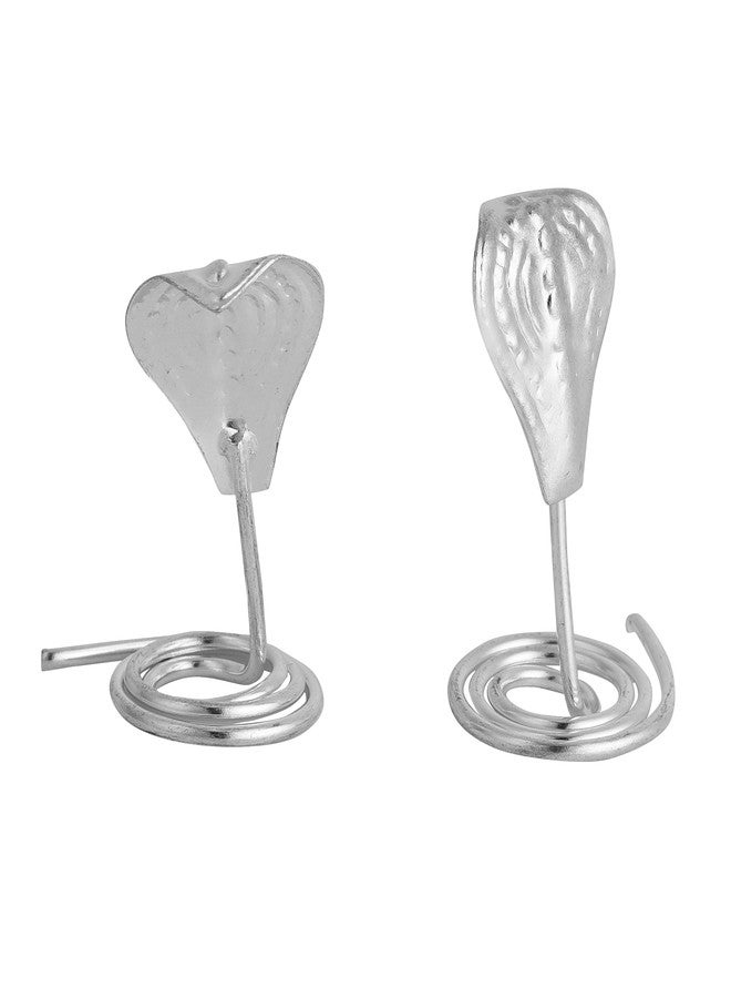 Dharmsaar Small Size Pure Silver Nag Nagin Joda, Chandi Naag Nagin Pair for Kaal Sarp Dosh and Vastu (3cm) - Image 2