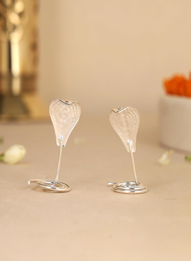 Dharmsaar Small Size Pure Silver Nag Nagin Joda, Chandi Naag Nagin Pair for Kaal Sarp Dosh and Vastu (3cm) - Image 5