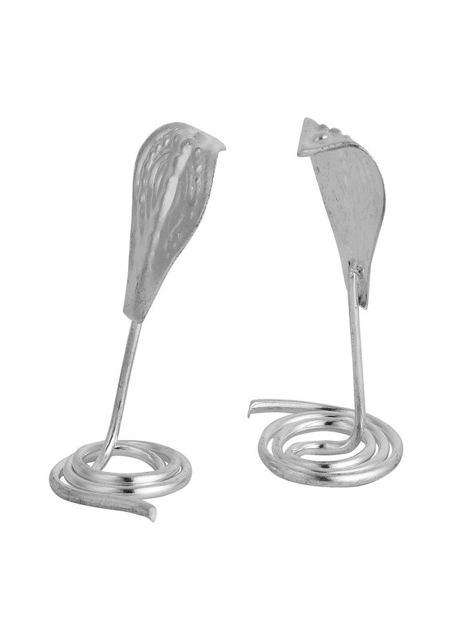 Dharmsaar Small Size Pure Silver Nag Nagin Joda, Chandi Naag Nagin Pair for Kaal Sarp Dosh and Vastu (3cm) - Image 3