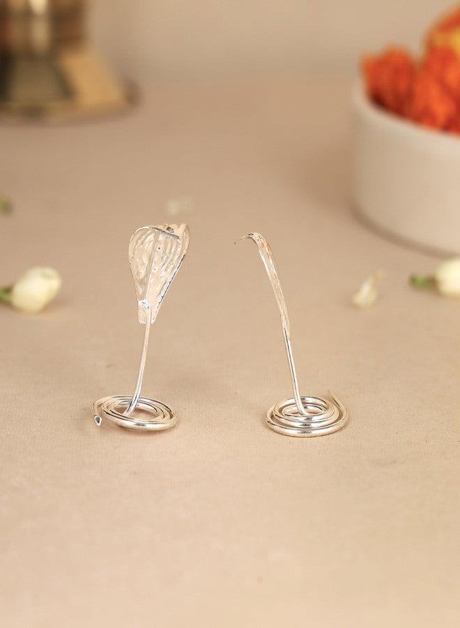 Dharmsaar Small Size Pure Silver Nag Nagin Joda, Chandi Naag Nagin Pair for Kaal Sarp Dosh and Vastu (3cm) - Image 4