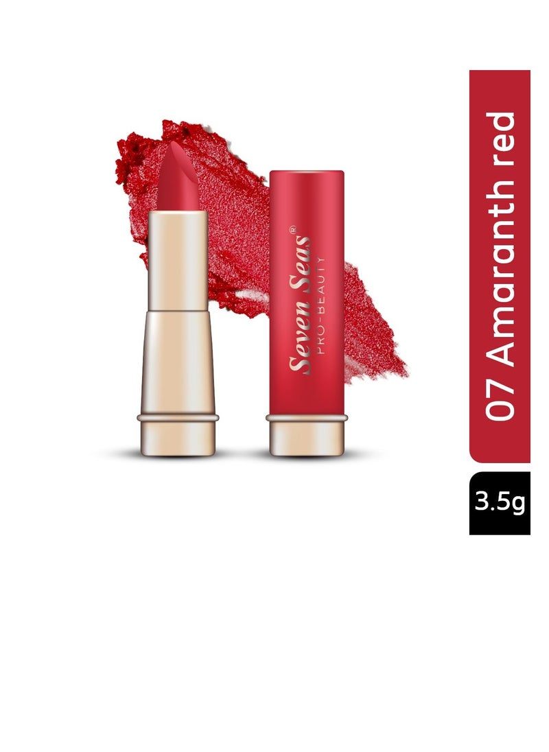 Seven Seas Seven Seas Stay Classy Matte Lipstick Full Coverage Long Lasting Lipstick Smooth Application Transferproof and Smudge Proof  Highly Pigemented Lipstick for Women Amarathan Red  - Image 2