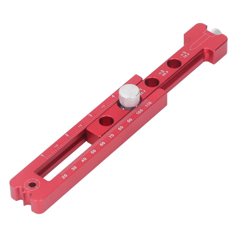 Aluminum Alloy Woodworking Circular Drawing Tool With 2 Pencils And British System Scale - Image 3