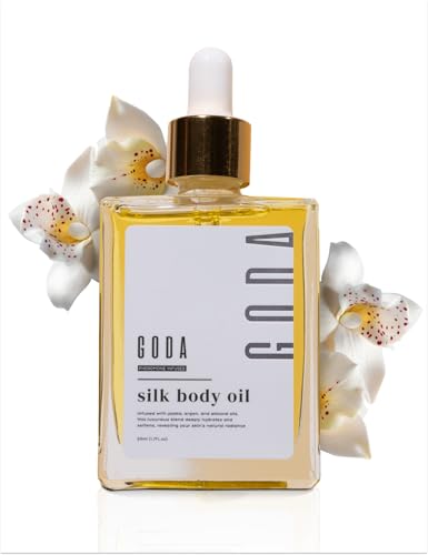 GODA Silk Body Oil Women Firming Anti Aging Moisturizing Formula Crepey Skin Hydrating After Shower Scented Organic Blend Premium Skincare - Image 1