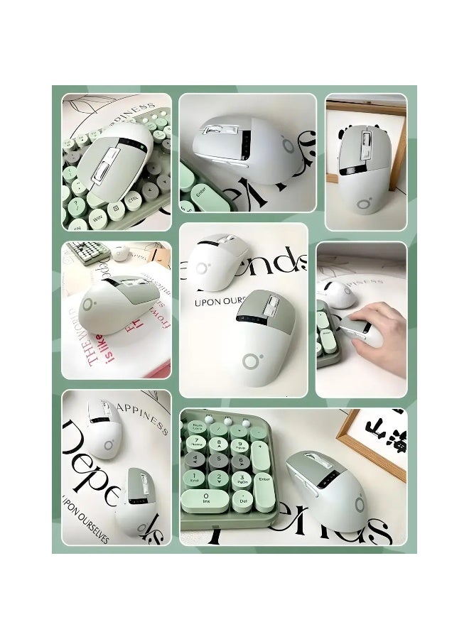 Eweadn Q2 Dual Mode Wireless, Bluetooth  Silent Click Mouse - Optical Sensor 1600 DPI Rechargeable USB C with Display - Image 3