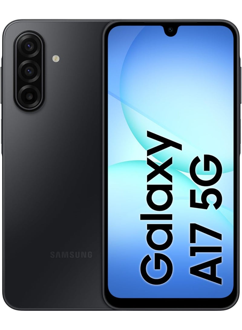 Samsung Galaxy A17 5G Black (8 GB RAM / 256 GB Storage) Android Smartphone  | 6x OS Upgrades, Large Display, 50MP OIS Camera | International Version - Image 1