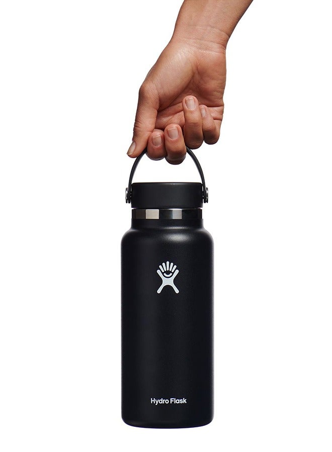 Hydro Flask 32 oz Wide Mouth with Flex Cap Stainless Steel Reusable Water Bottle - Vacuum Insulated, Dishwasher Safe, BPA-Free, Non-Toxic - Image 2