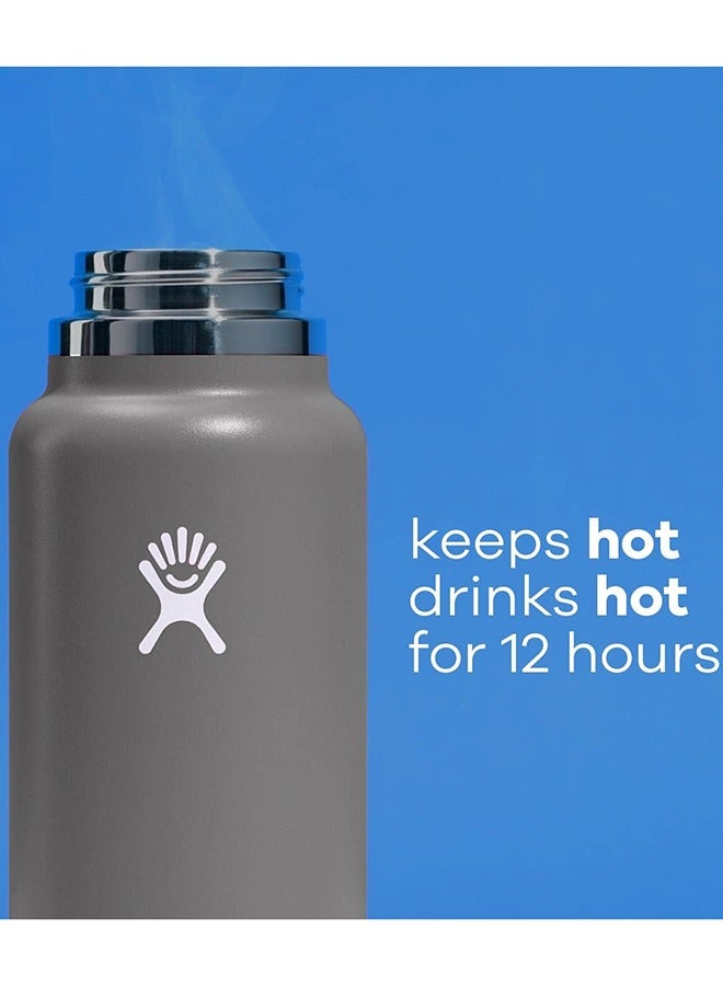 Hydro Flask 32 oz Wide Mouth with Flex Cap Stainless Steel Reusable Water Bottle - Vacuum Insulated, Dishwasher Safe, BPA-Free, Non-Toxic - Image 5