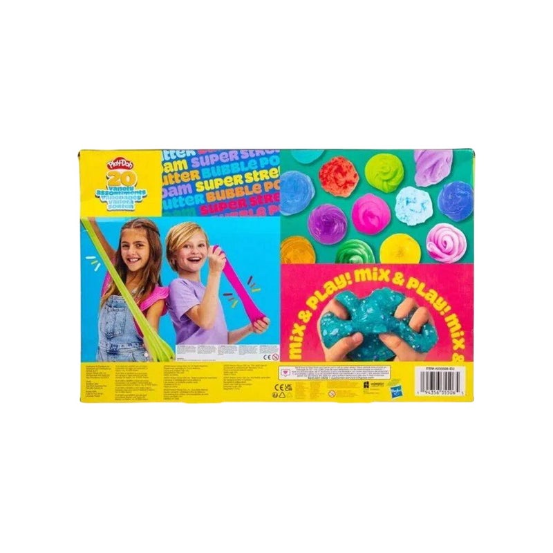 Play-Doh مجموعة لعب سلايم متنوعة من بلاي دو Mix & Play (912.6 جرام، عبوة من 20) - Image 2