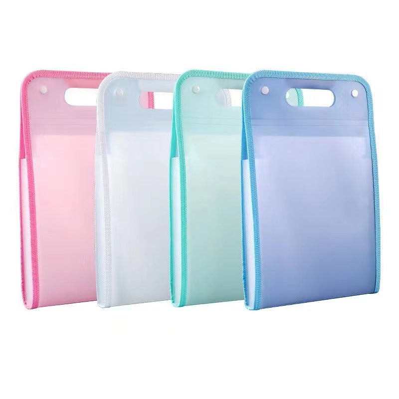 Organ Bag A4 Satchel Plastic Folder For Primary And Secondary School Students Universal Large-Capacity Multi-Layer Test Paper Storage Bag Organization - Image 2