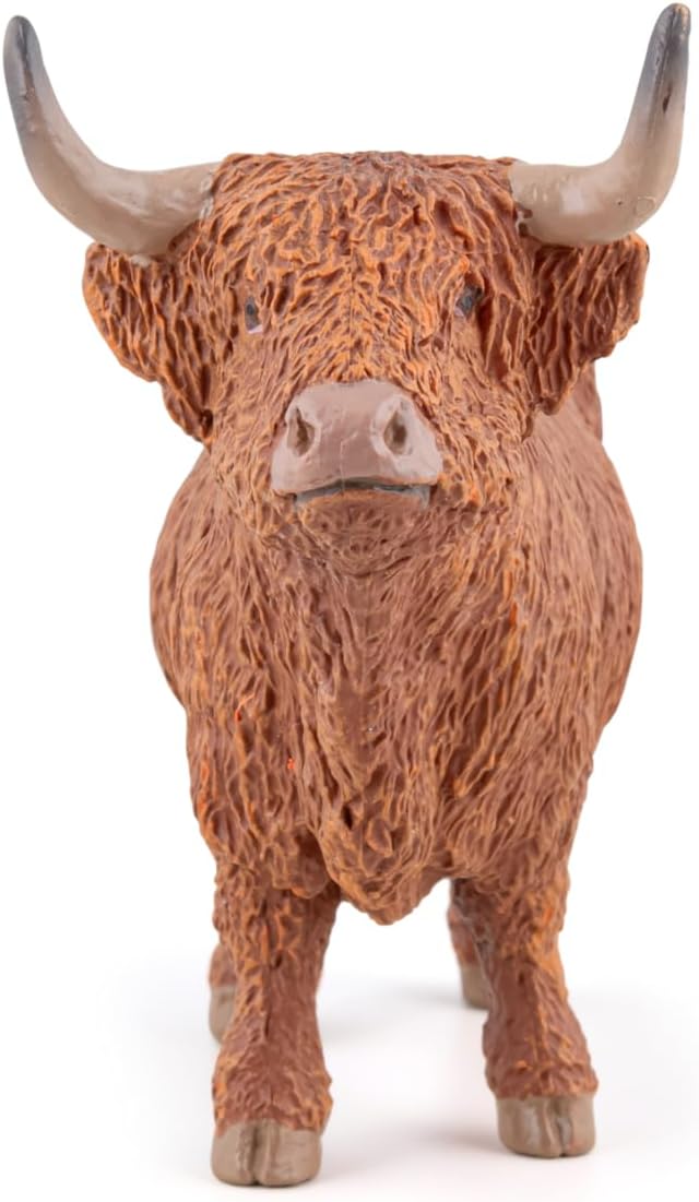 PAPO  Highland Cattle  Realistic Figurine  for Ages 3  Farmyard Collection  Hand Painted  Highly Detailed  Durable and Educational  Gift Idea  Collectable  farm animal figurine - Image 2