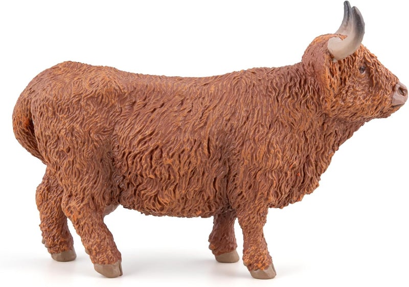 PAPO  Highland Cattle  Realistic Figurine  for Ages 3  Farmyard Collection  Hand Painted  Highly Detailed  Durable and Educational  Gift Idea  Collectable  farm animal figurine - Image 3