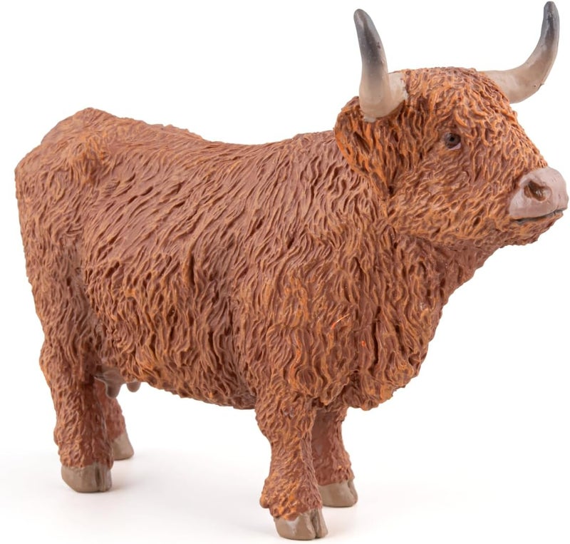 PAPO  Highland Cattle  Realistic Figurine  for Ages 3  Farmyard Collection  Hand Painted  Highly Detailed  Durable and Educational  Gift Idea  Collectable  farm animal figurine - Image 4