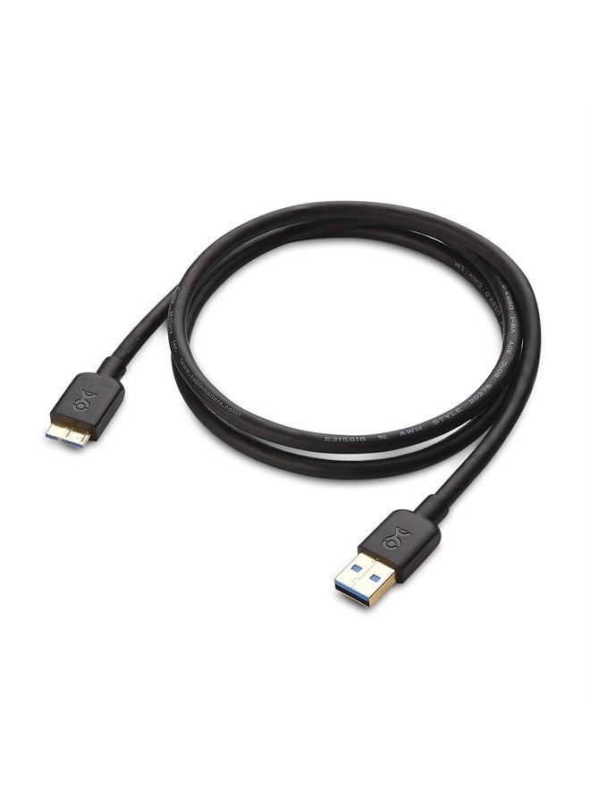 Cable Matters 2-Pack Short Micro USB 3.0 Cable 3 ft (External Hard Drive Cable, USB to USB Micro B Cable) in Black - Image 3