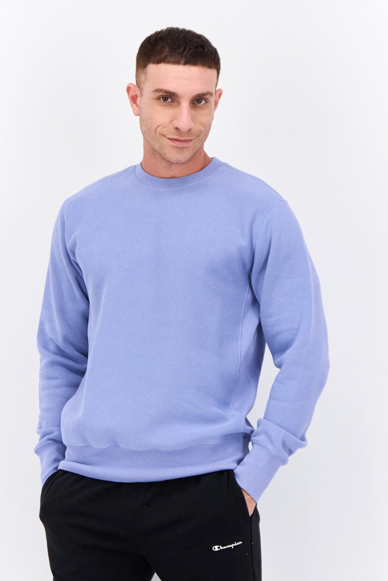 Champion ملابس رياضية للرجال بأكمام طويلة مناسبة، خارجية، لون بنفسجي فاتح - Image 1