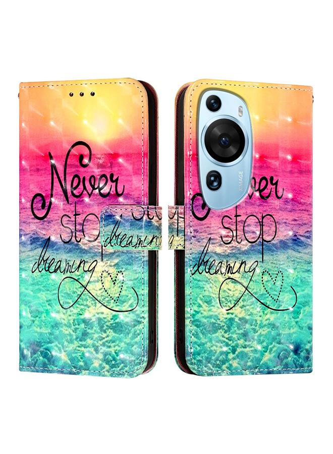 Zaboon Case For Huawei P60 Art 3D Painting Horizontal Flip Leather Phone Case - Image 2