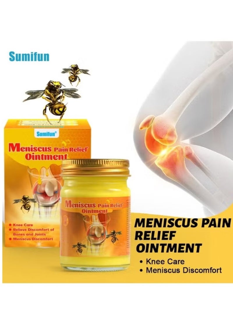 Sumifun 50g Meniscus Pain Relief Ointment Bee Venom Ointment for Relieve Sore Joints,Muscles and Joints，Relieve Pain Relieve Pain in Neck， Shoulders，Back， Hips，Knees and Feet Muscle Pain Relief Cream - Image 2