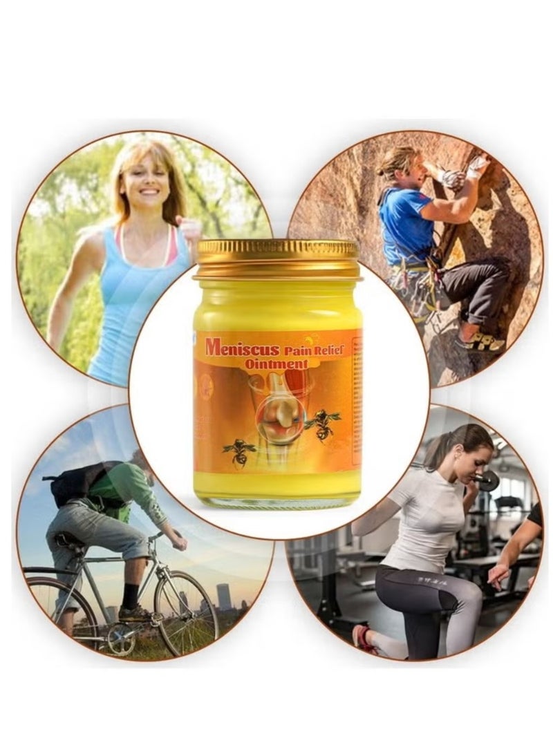 Sumifun 50g Meniscus Pain Relief Ointment Bee Venom Ointment for Relieve Sore Joints,Muscles and Joints，Relieve Pain Relieve Pain in Neck， Shoulders，Back， Hips，Knees and Feet Muscle Pain Relief Cream - Image 3
