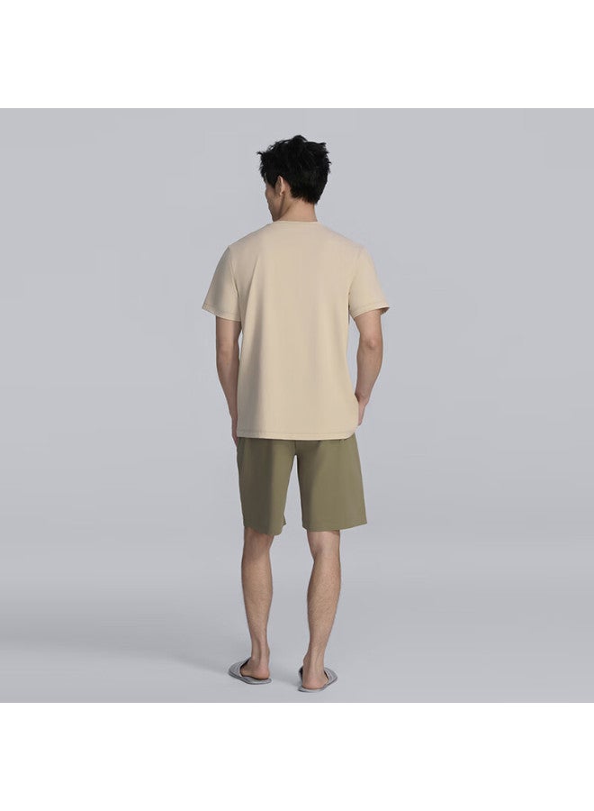 Bodywild Aimer Group's Men's Pajamas, Spring And Summer Cool Cotton Short-sleeve Home Wear Set Zbn43br1, 3XL - Image 4