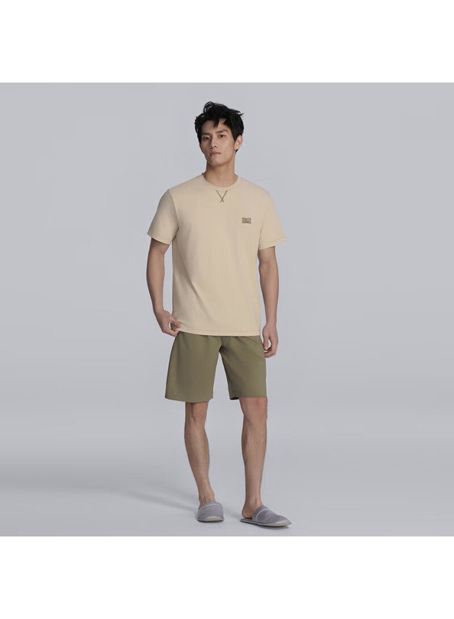 Bodywild Aimer Group's Men's Pajamas, Spring And Summer Cool Cotton Short-sleeve Home Wear Set Zbn43br1, 3XL - Image 3