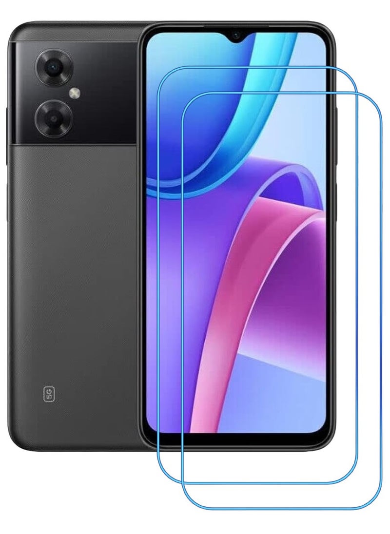ACLIX 2 Pieces Antistatic ESD Dustproof Premium Quality High Definition Clear Tempered Glass Screen Protector Designed For Xiaomi Redmi Note 11R - Image 1