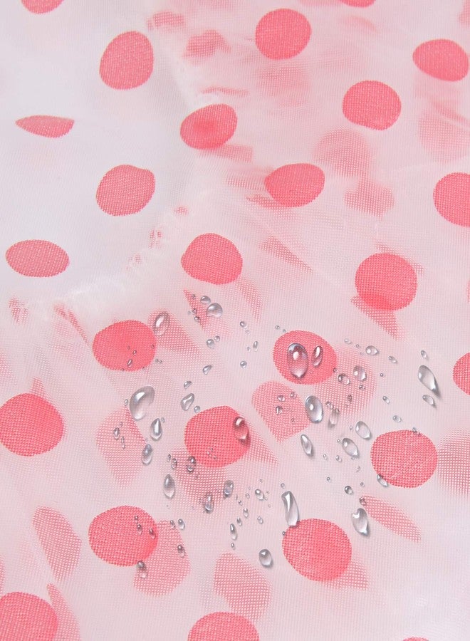 Talora 10 PCs Waterproof Dots Plastic Shower Caps for Women EVA Reusable Elastic Bath Hat (Green Blue Pink) - Image 5