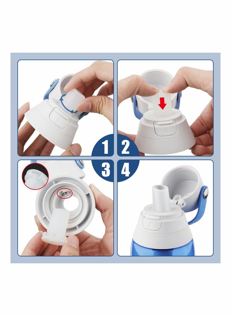 Y&D Fit for Bite Valve Replacement Compatible with Brita Water Bottle & Filter Replacement, White Silicone Mouthpiece Bottles Parts (2pcs)  - Image 5