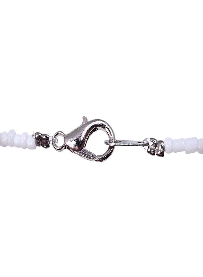 BlueRica Rainbow & White Puka Shell Chips Necklace & Anklet Set - Image 5