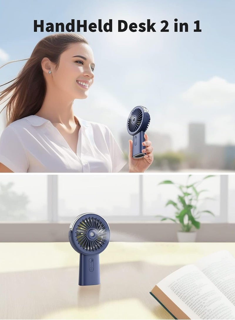 عام مروحة رذاذ محمولة، مروحة رذاذ محمولة بقوة 4000 مللي أمبير في الساعة، بنك طاقة قابل لإعادة الشحن، مروحة رذاذ صغيرة قابلة للتعديل بزاوية 90 درجة، مروحة رذاذ مياه تبريد شخصية - Image 4