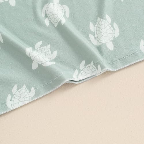 Frietlebird Toddler Baby Girl Boy Hooded Beach Towel Swim Cover Up Bath Towels Swim Poncho Swimsuit Cover Up Summer Clothes (B-Green,18-24 Months) - Image 5