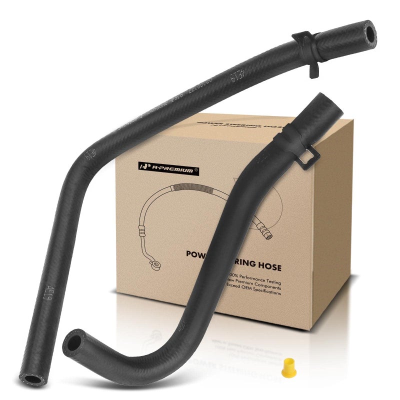A-Premium APremium 2PCS Power Steering Return Line Hose Assembly Compatible with Nissan NV1500 20122016 NV2500NV3500 20122017 Cooler Inlet Cooler Outlet - Image 2