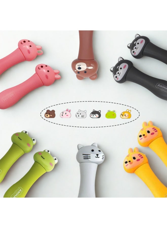 Brain Giggles Kids Stainless Steel 2 pcs Animal Tableware (Spoon and Fork) with Tavel Case - Grey - Image 5