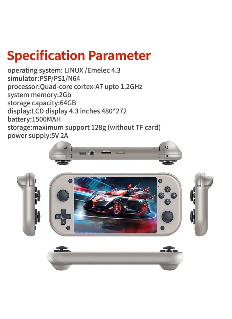 Generic - PSP M17 Game HD 10000 Games Newest Portable Game Console 4.3 HD Screen - Image 1